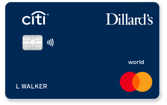 Citi Dillard's Credit Cards